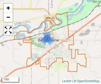 Area schools map